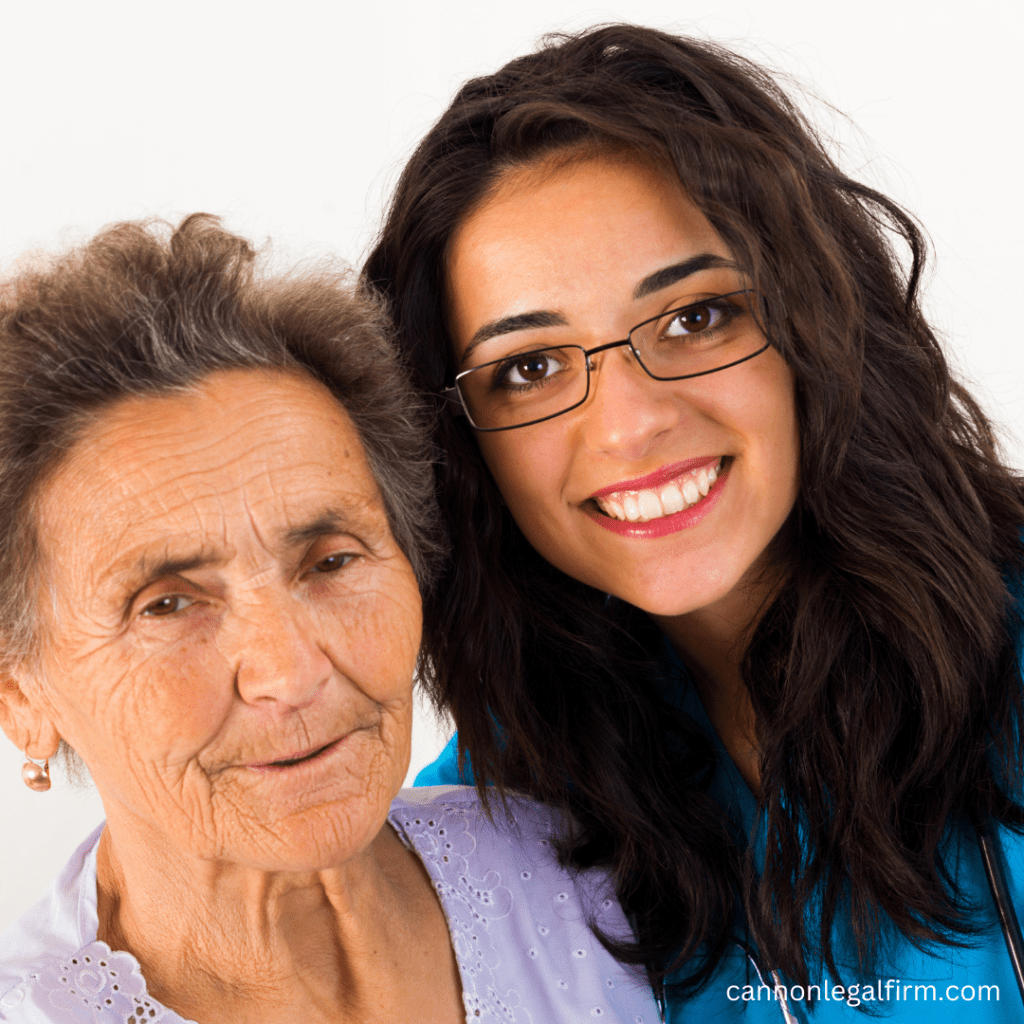 older lady and younger lady smiling. Headshots only. 